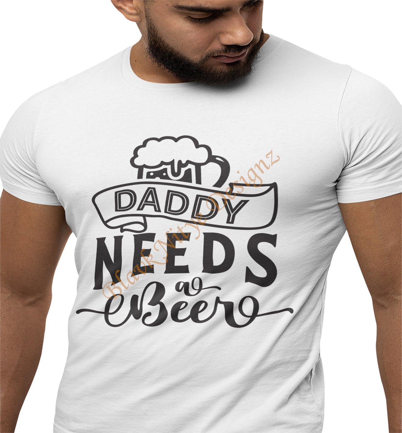 Daddy Needs A Beer Graphic Men T-Shirt