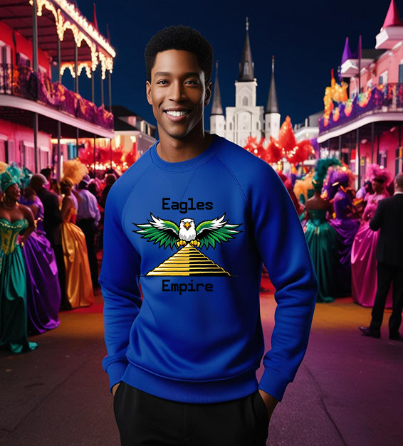 "Eagles Empire: Built to Conquer, Destined to Win!" Graphic Sweatshirt