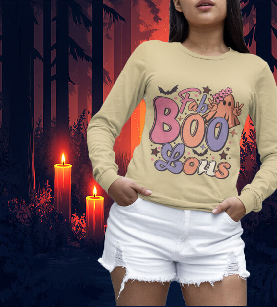 Fab-Boo-Lous Women Halloween T-Shirt