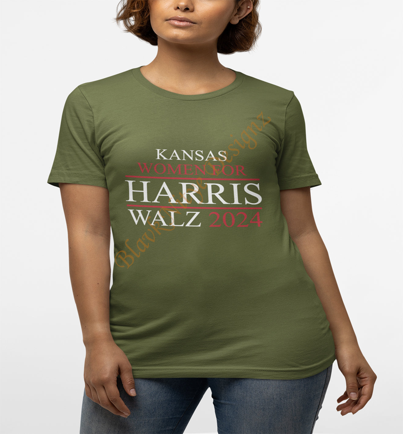 Kansas Women For Harris Walz 2024 Women T-Shirt