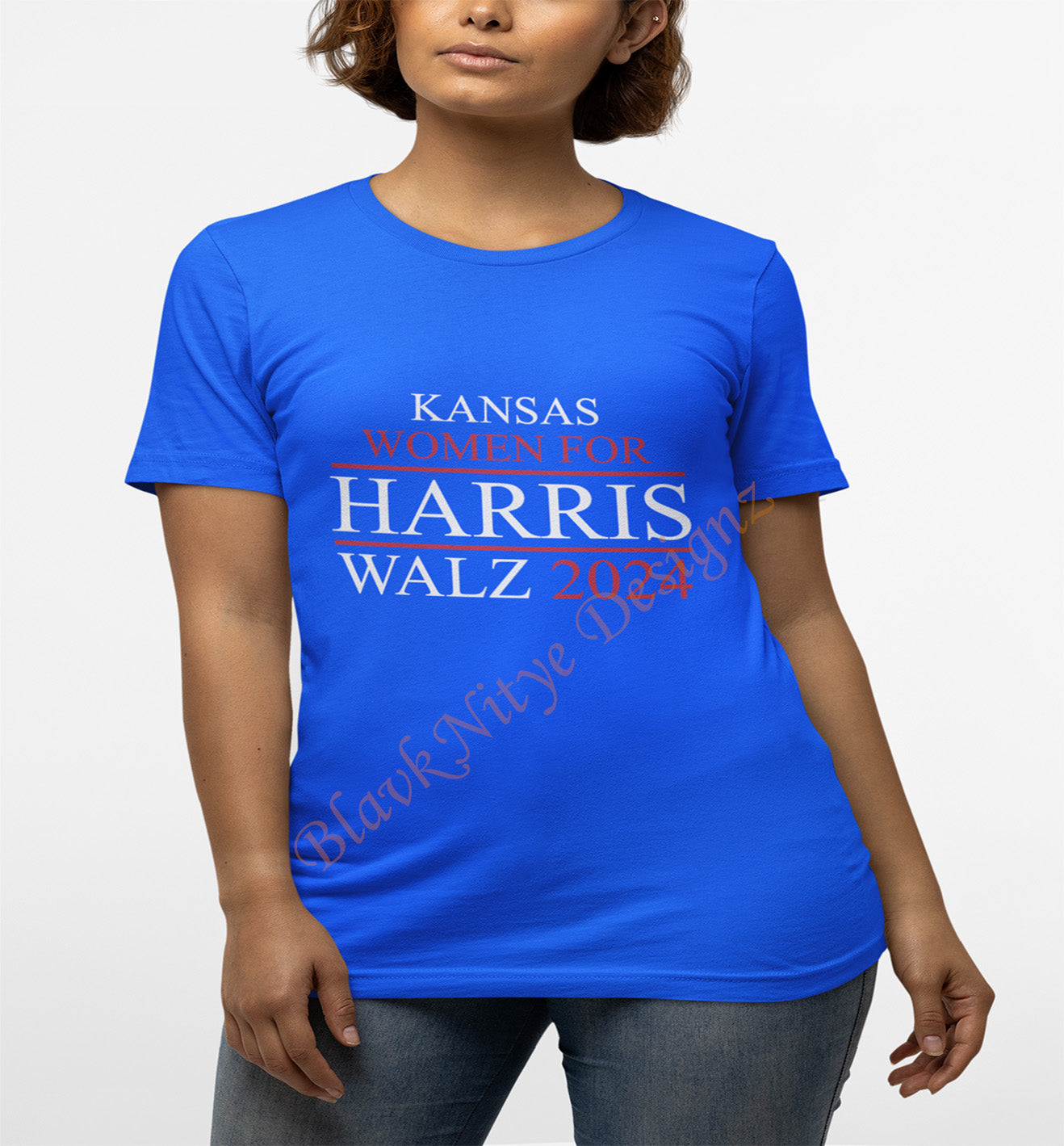 Kansas Women For Harris Walz 2024 Women T-Shirt