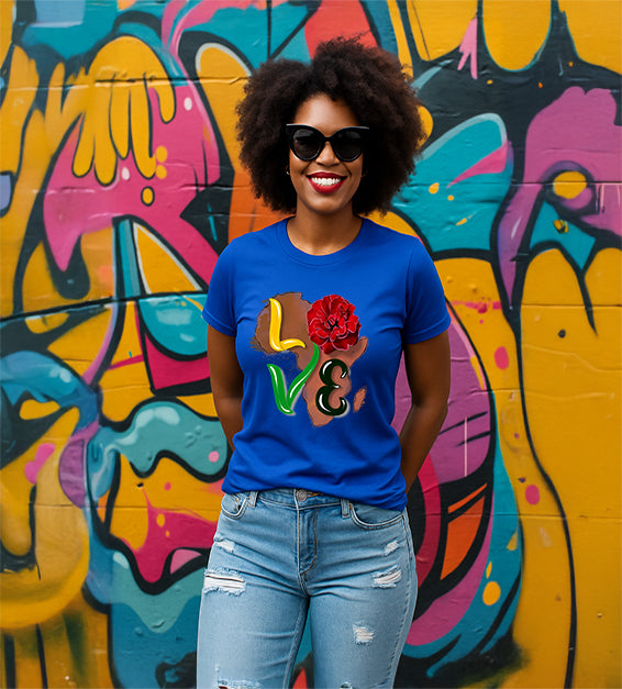 Afrocentric “LOVE” Graphic T-Shirt