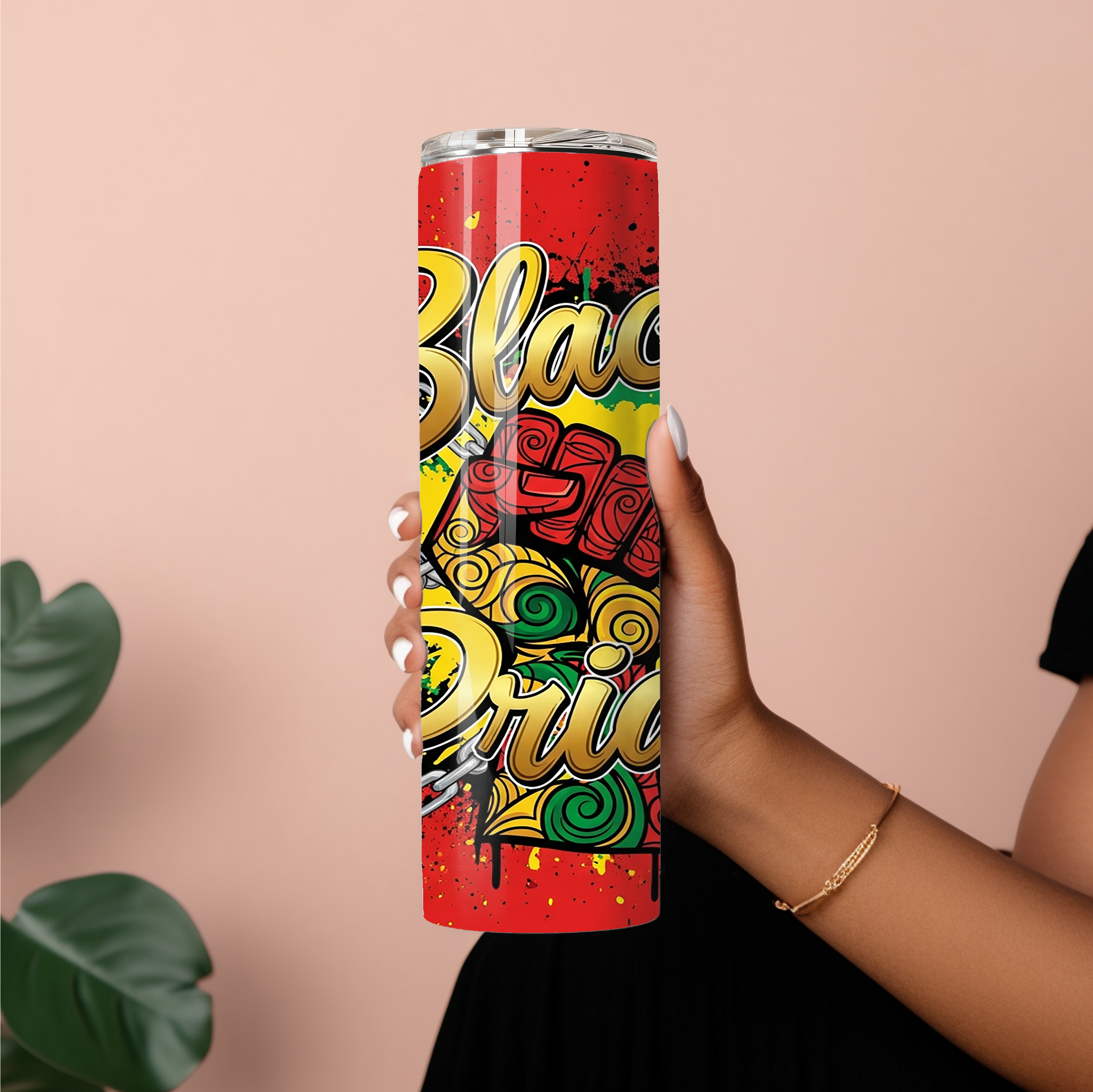 Black Pride 20 oz Skinny Tumbler