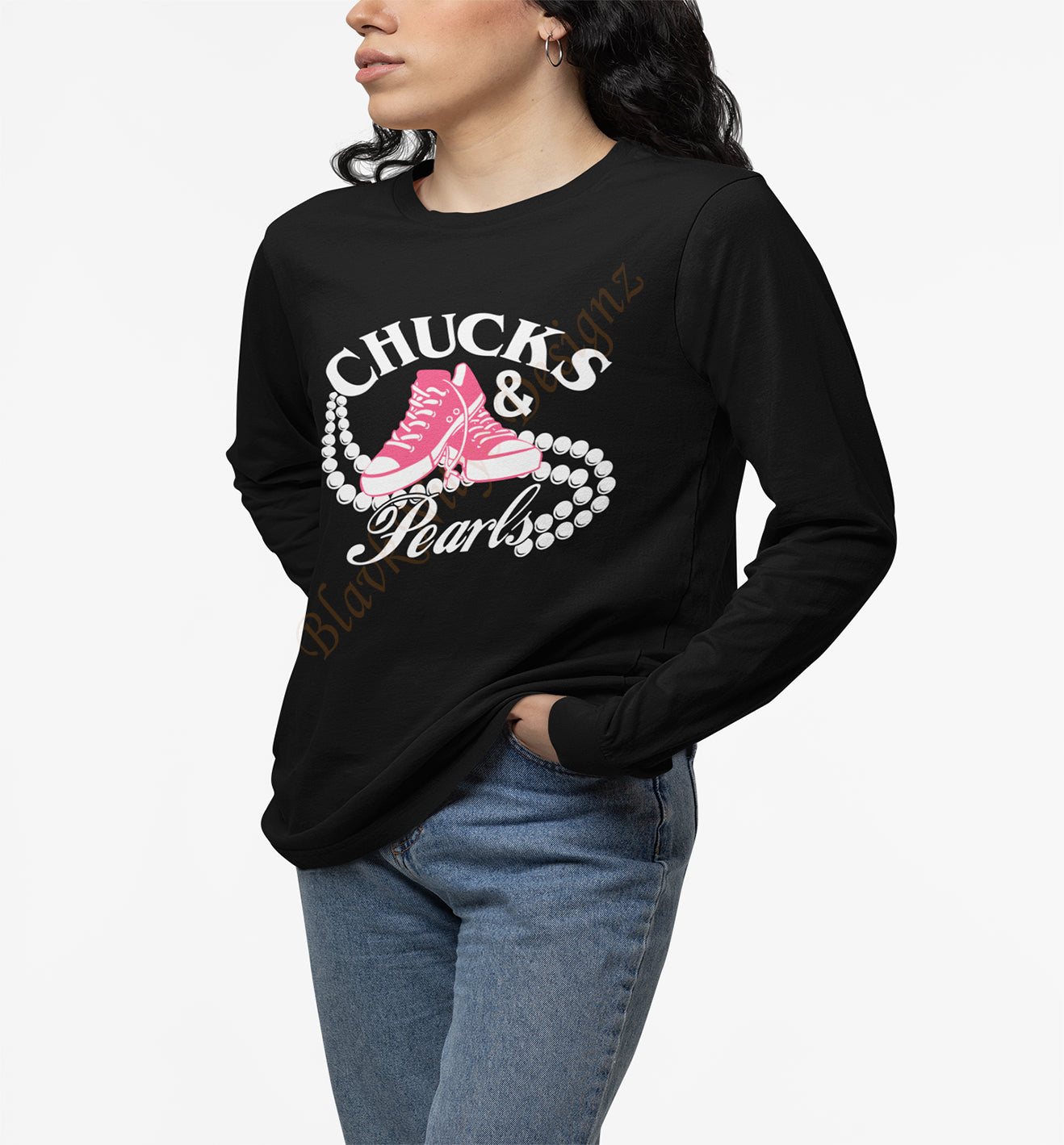 Kamala Harris Chucks & Pearls Women T-Shirt