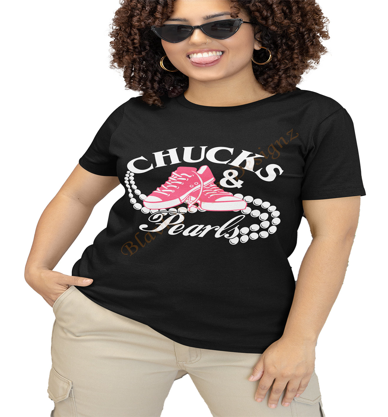 Kamala Harris Chucks & Pearls Women T-Shirt