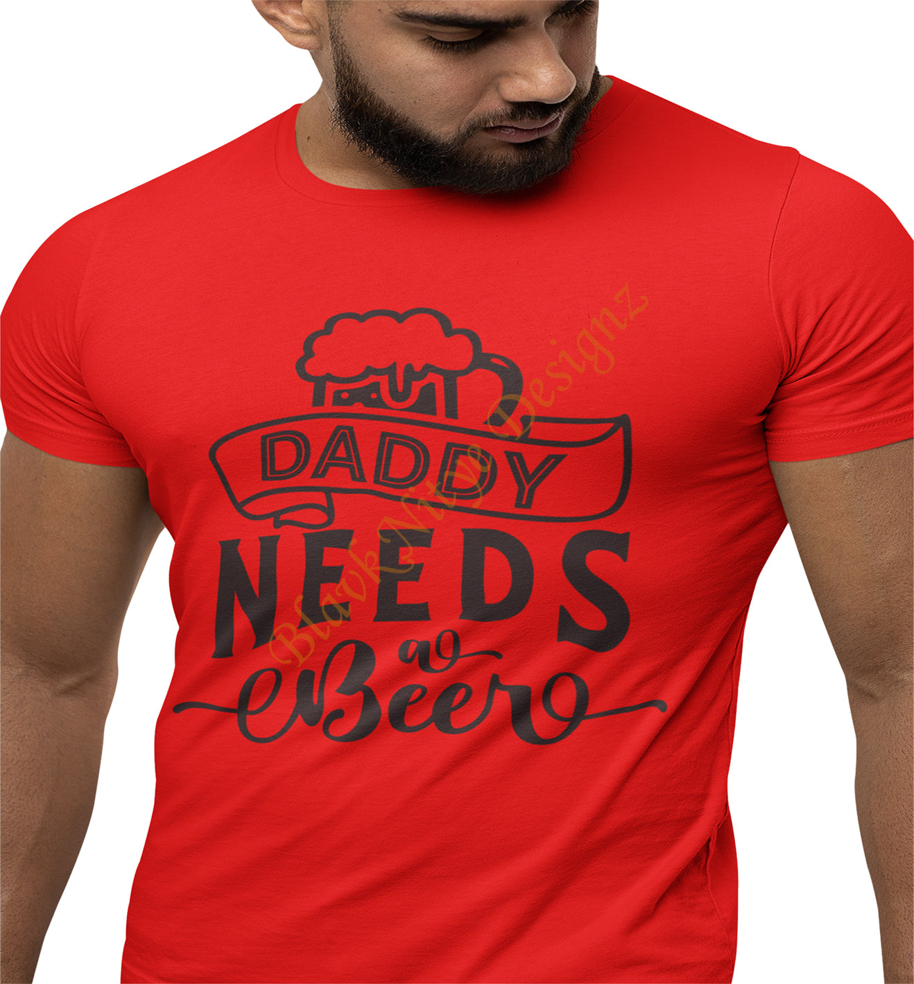 Daddy Needs A Beer Graphic Men T-Shirt