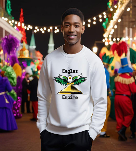 "Eagles Empire: Built to Conquer, Destined to Win!" Graphic Sweatshirt