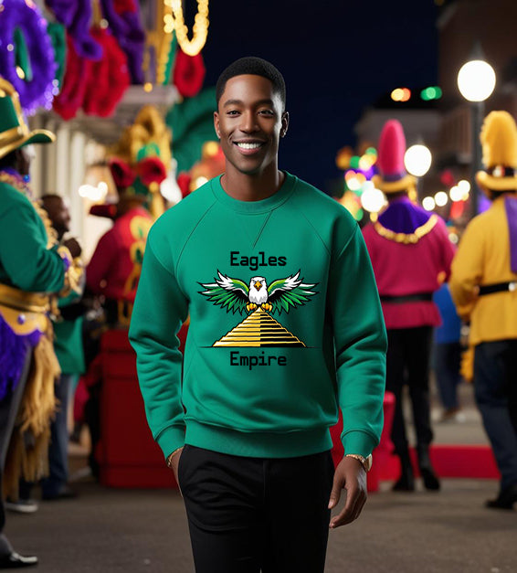 "Eagles Empire: Built to Conquer, Destined to Win!" Graphic Sweatshirt