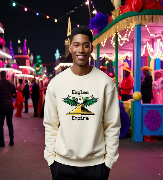 "Eagles Empire: Built to Conquer, Destined to Win!" Graphic Sweatshirt