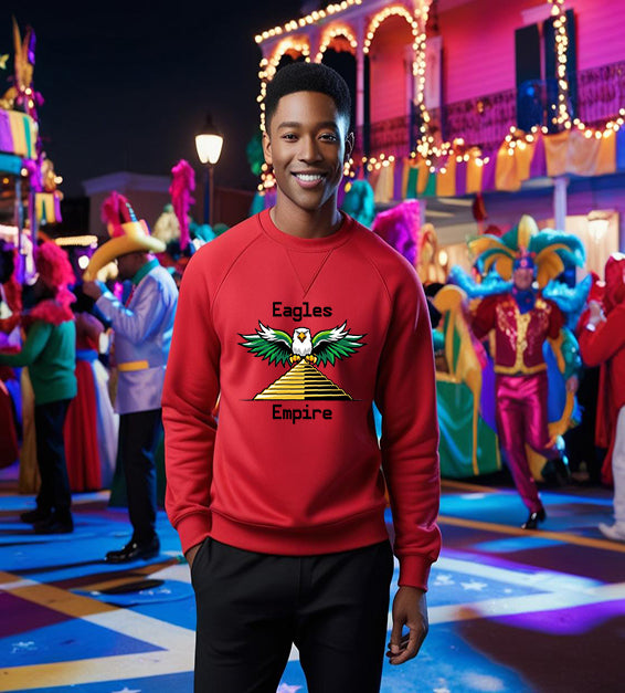 "Eagles Empire: Built to Conquer, Destined to Win!" Graphic Sweatshirt