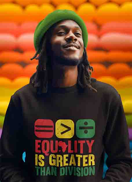Equality Is Greater Than Division Sweatshirt