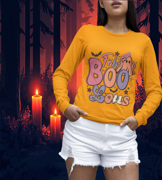 Fab-Boo-Lous Women Halloween T-Shirt