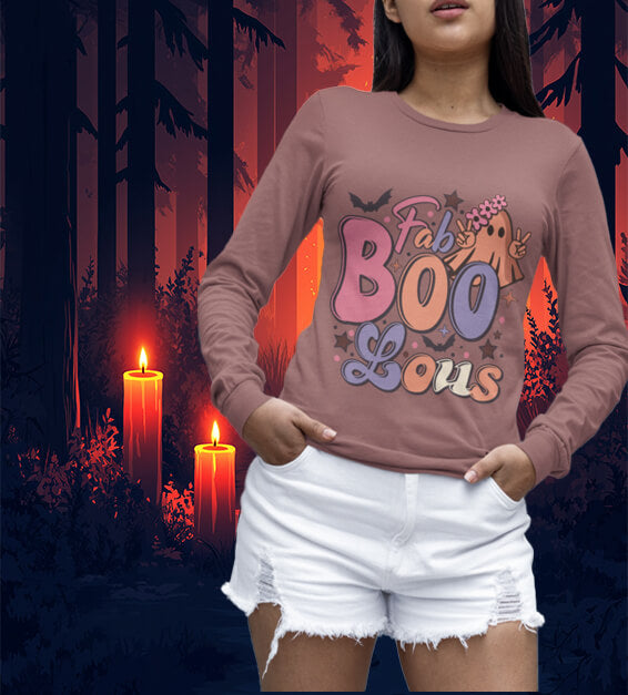 Fab-Boo-Lous Women Halloween T-Shirt