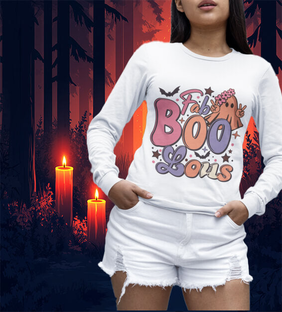 Fab-Boo-Lous Women Halloween T-Shirt