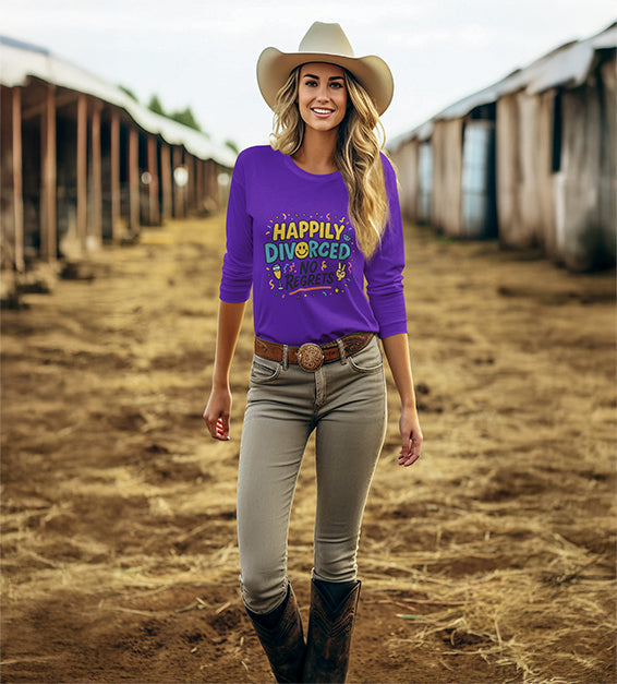 Happily Divorced – No Regrets Shirt | Funny Women’s Tee