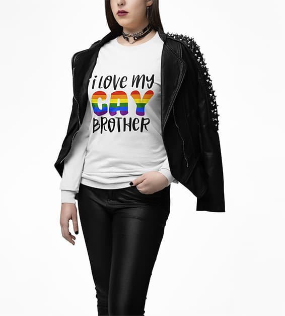 I Love My Gay Brother Women T-Shirt