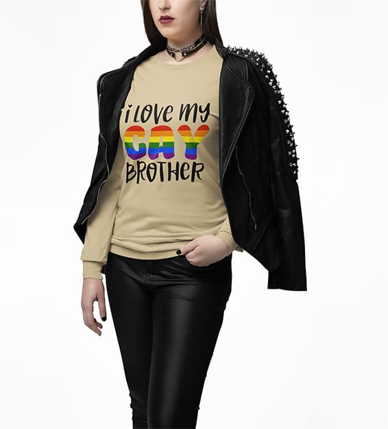 I Love My Gay Brother Women T-Shirt