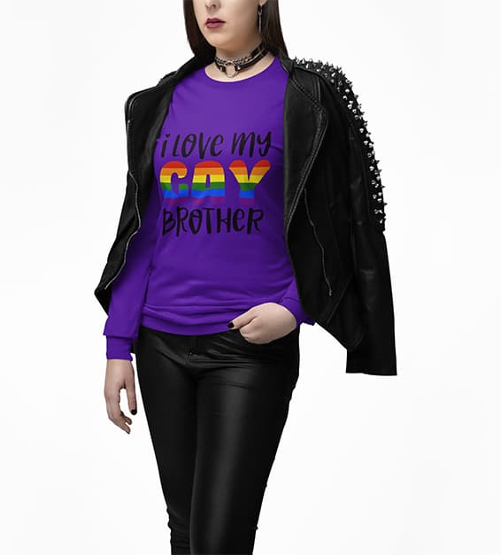 I Love My Gay Brother Women T-Shirt