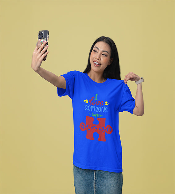 I Love Someone With Autism T-Shirt – Puzzle Piece Awareness Tee