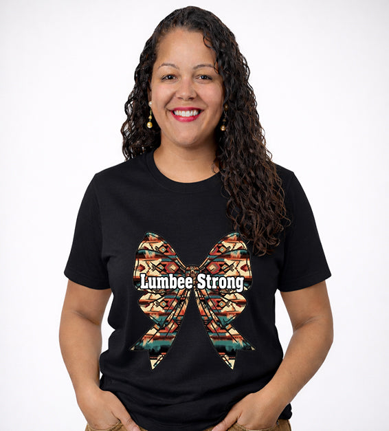 Lumbee Strong T-Shirt – Native Pride Bow Graphic Tee