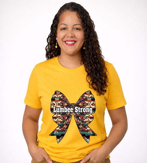 Lumbee Strong T-Shirt – Native Pride Bow Graphic Tee