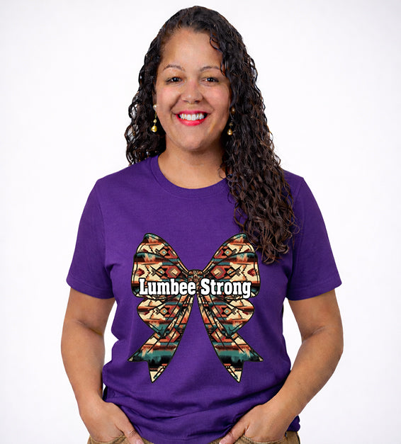 Lumbee Strong T-Shirt – Native Pride Bow Graphic Tee