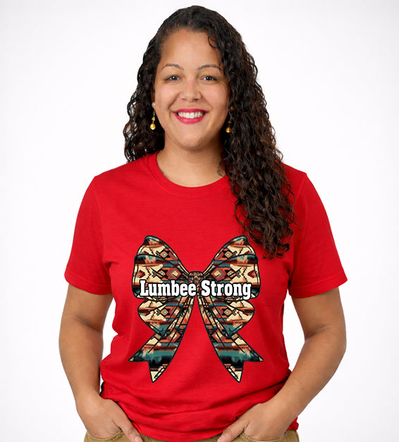 Lumbee Strong T-Shirt – Native Pride Bow Graphic Tee