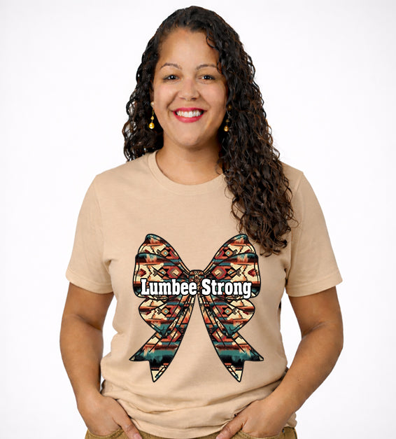 Lumbee Strong T-Shirt – Native Pride Bow Graphic Tee