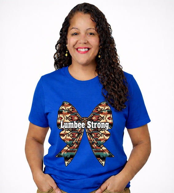 Lumbee Strong T-Shirt – Native Pride Bow Graphic Tee