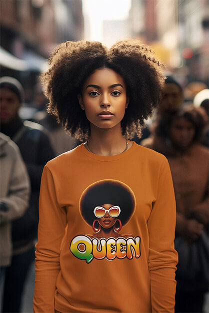 Queen Afrocentric Womens-t-shirt