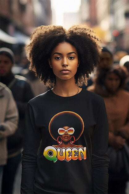 Queen Afrocentric Womens-t-shirt