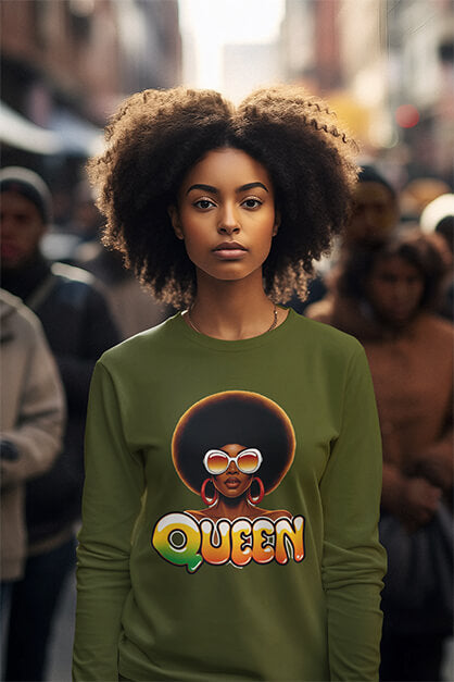 Queen Afrocentric Womens-t-shirt