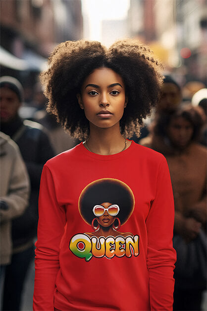 Queen Afrocentric Womens-t-shirt