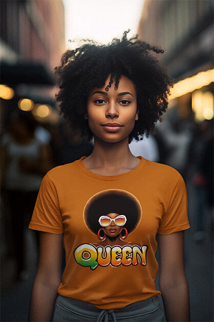 Queen Afrocentric Womens-t-shirt