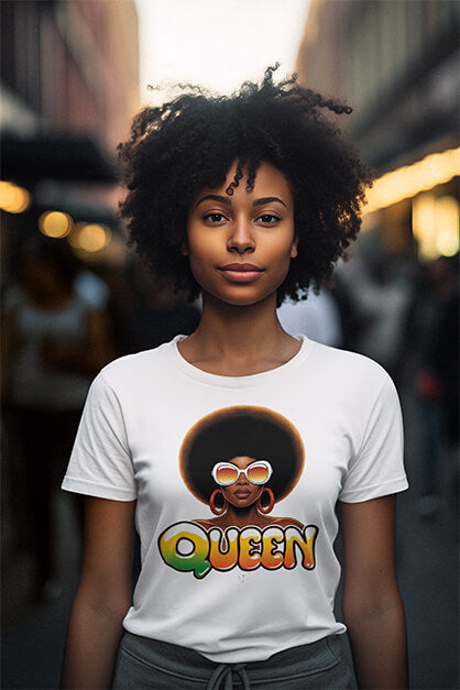 Queen Afrocentric Womens-t-shirt