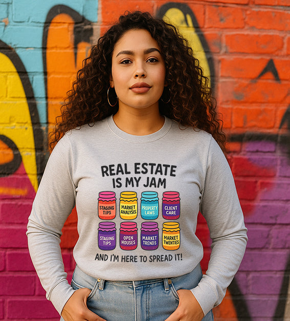 Real Estate Is My Jam Hoodie – Funny Realtor Sweatshirt