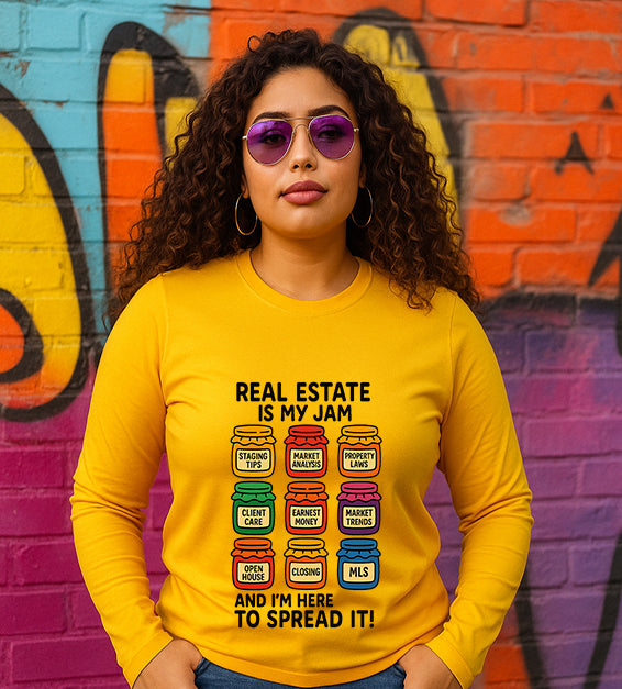 Real Estate Is My Jam Hoodie – Funny Realtor Sweatshirt