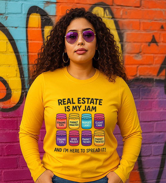 Real Estate Is My Jam Hoodie – Funny Realtor Sweatshirt