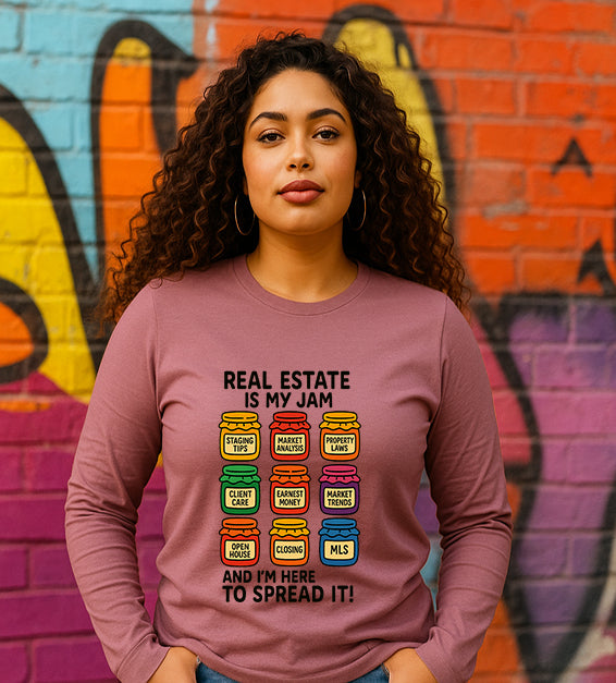 Real Estate Is My Jam Hoodie – Funny Realtor Sweatshirt
