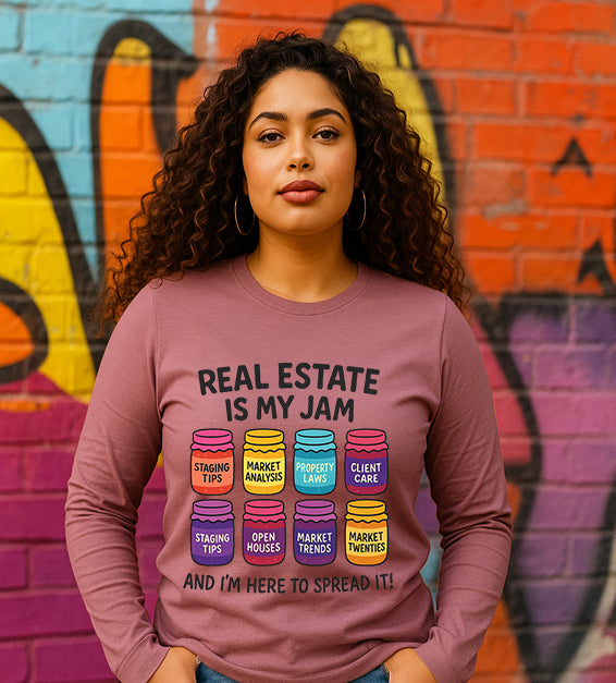 Real Estate Is My Jam Hoodie – Funny Realtor Sweatshirt