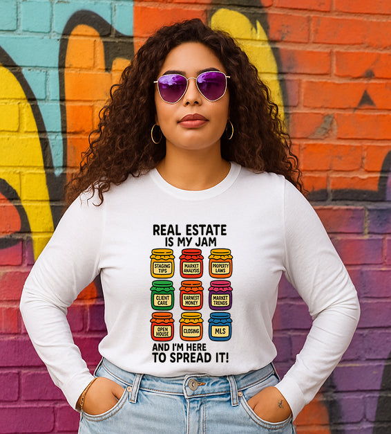 Real Estate Is My Jam Hoodie – Funny Realtor Sweatshirt