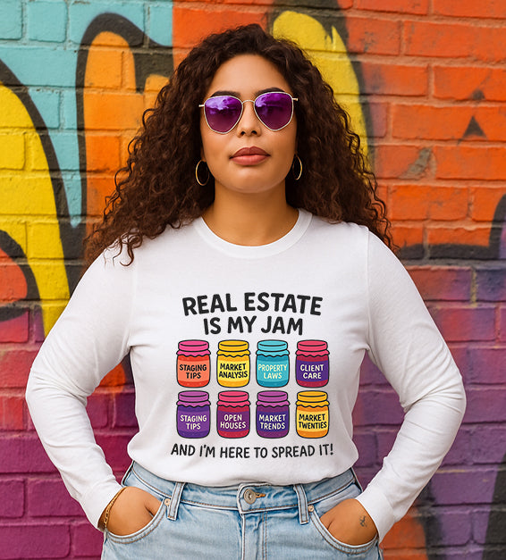 Real Estate Is My Jam Hoodie – Funny Realtor Sweatshirt