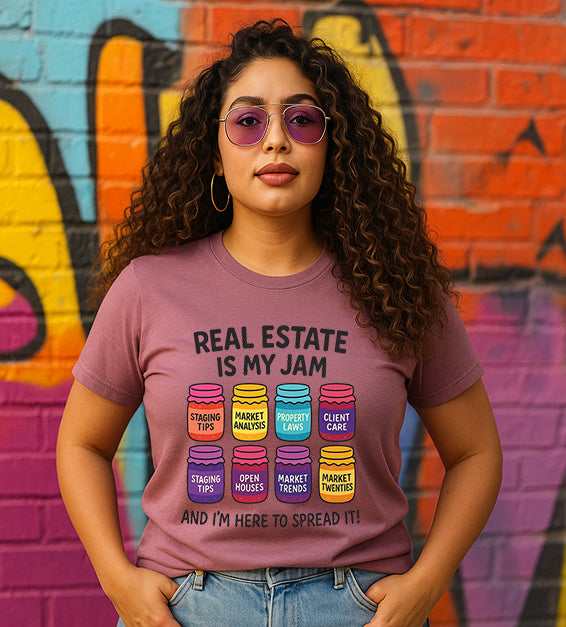 Real Estate Is My Jam Hoodie – Funny Realtor Sweatshirt