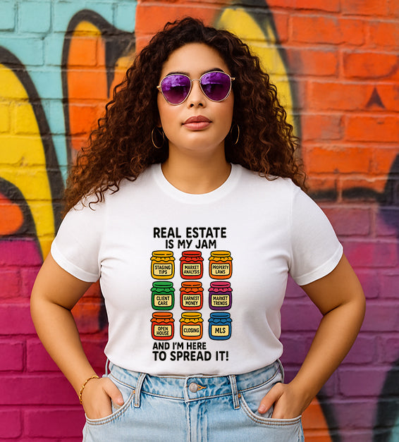 Real Estate Is My Jam Hoodie – Funny Realtor Sweatshirt