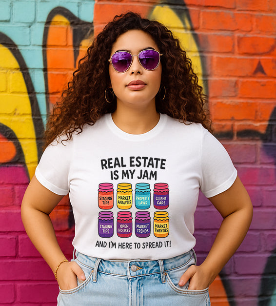 Real Estate Is My Jam Hoodie – Funny Realtor Sweatshirt