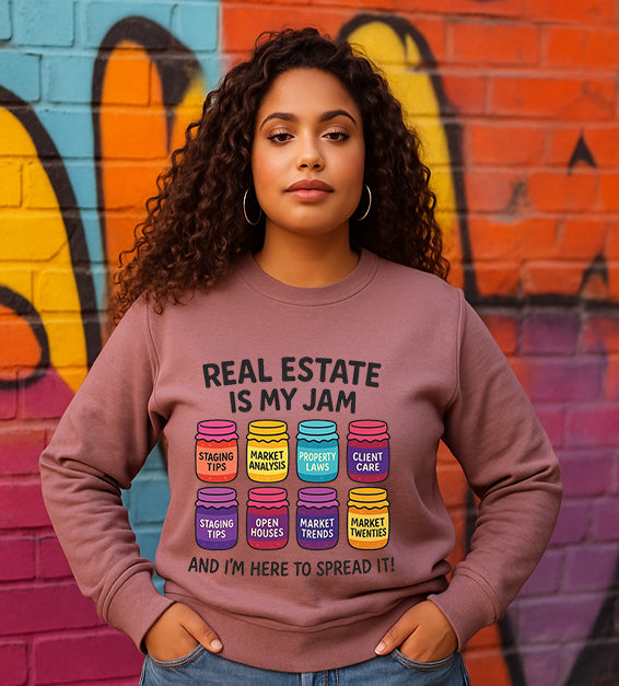 Real Estate Is My Jam Hoodie – Funny Realtor Sweatshirt