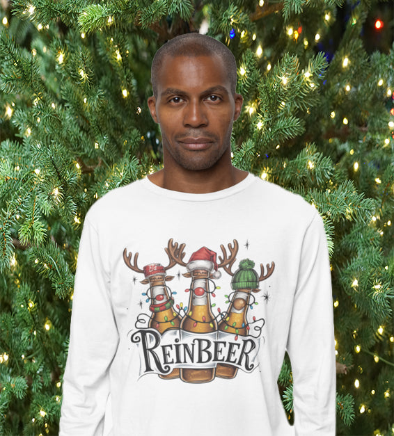 Funny ReinBeer Men T-Shirt