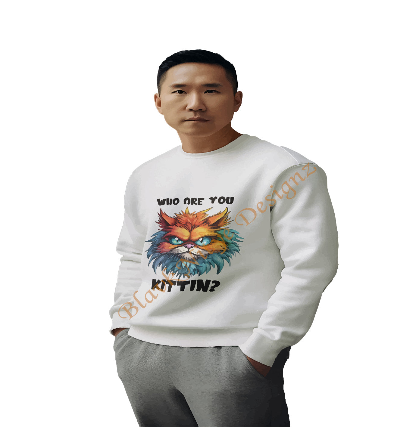 Who Are You Kittin Sweatshirt or Tee