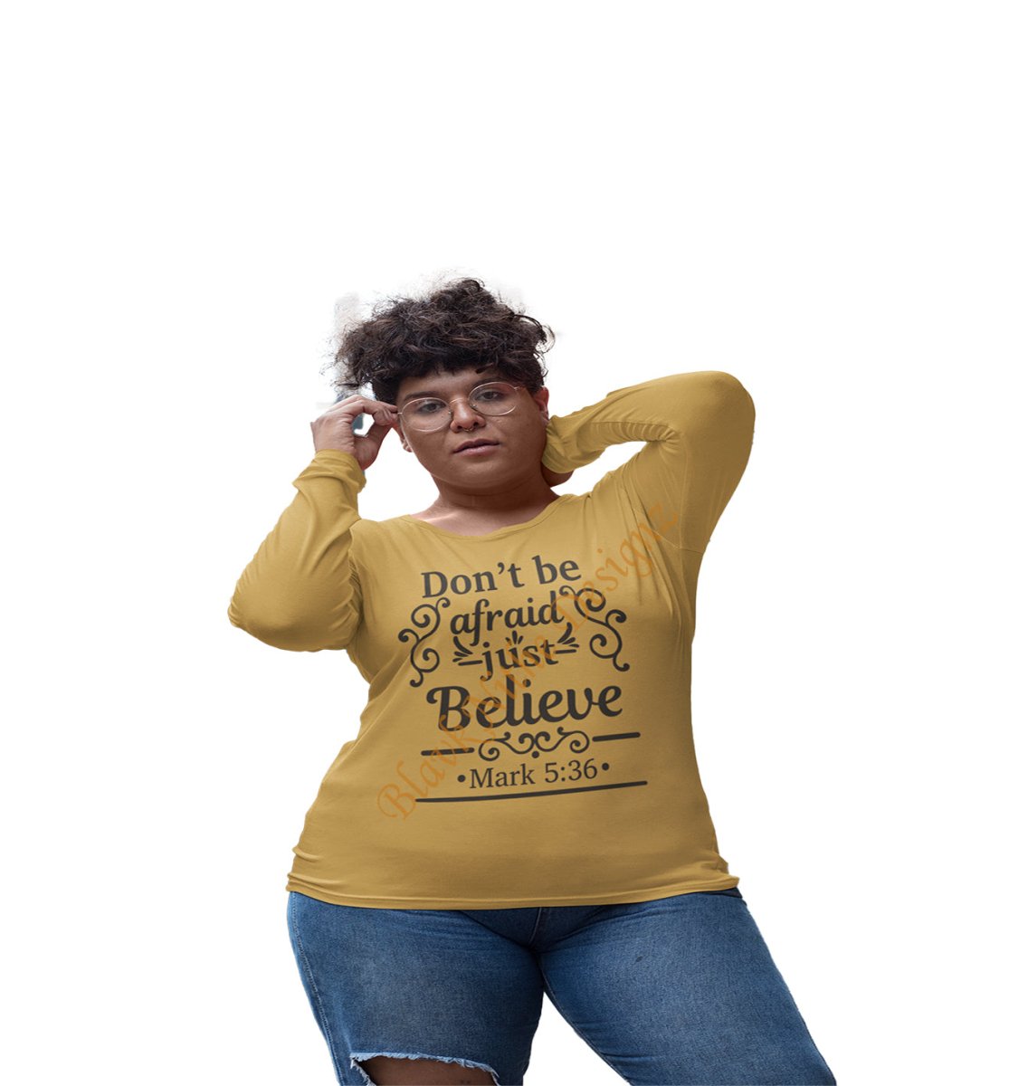 Don't be Afraid Just Believe Women T-Shirt - BlavkNitye Designz