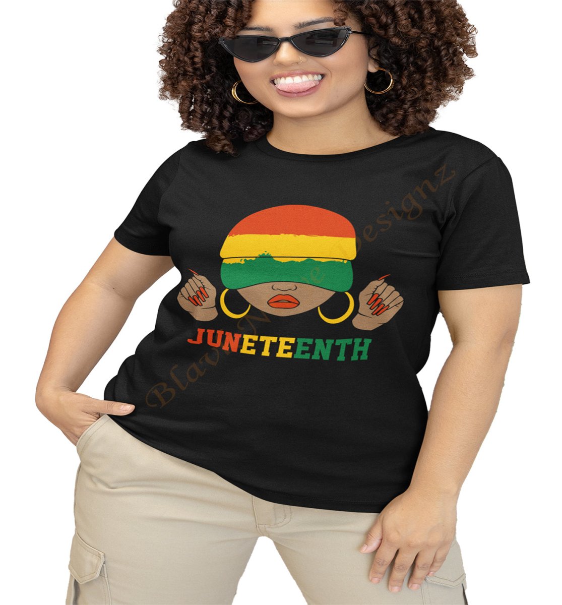 Juneteenth Ladies T-Shirt - BlavkNitye Designz